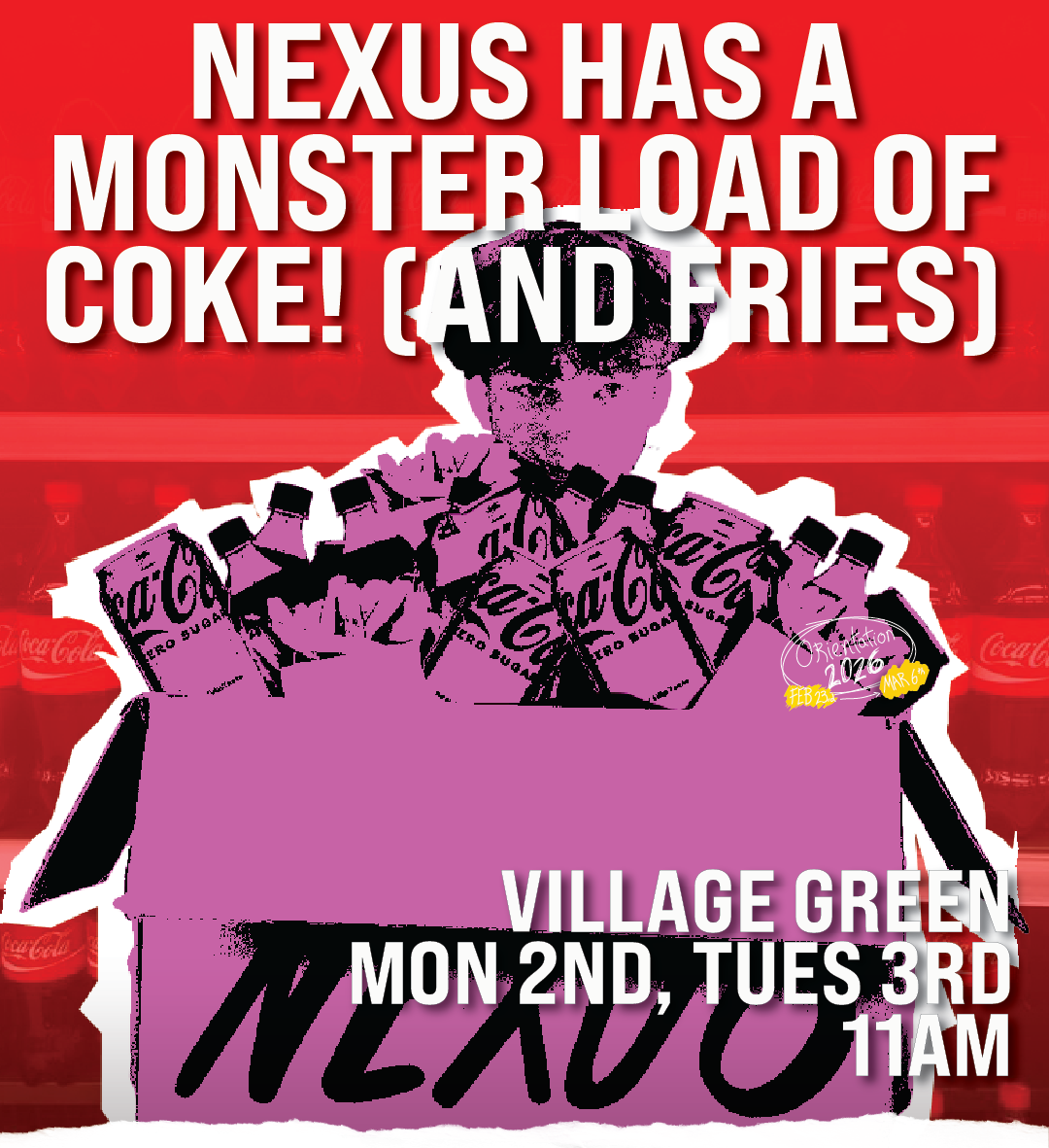 NEXUS has a Monster Load of Coke (and Fries)