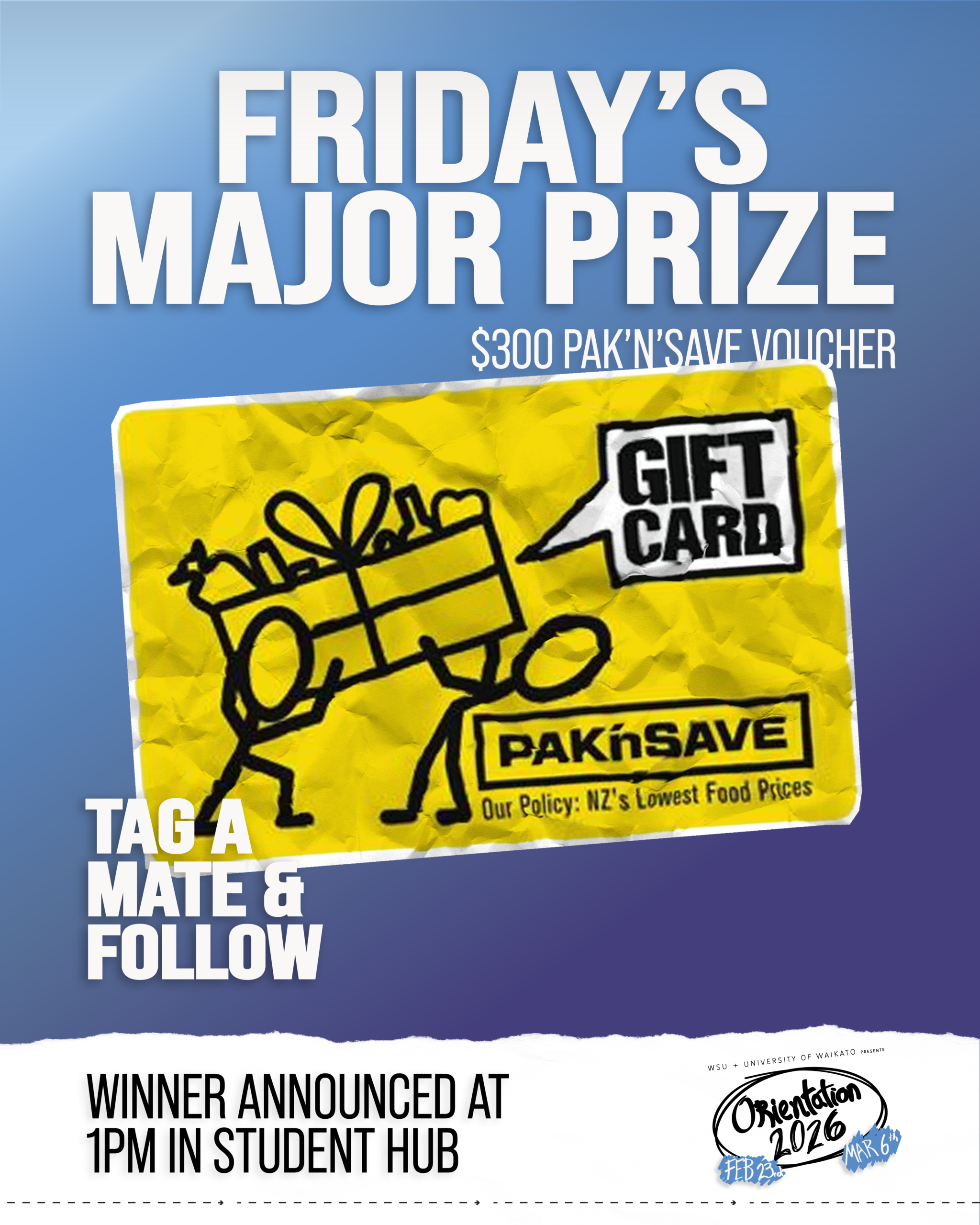 Big Prize Draw - Friday